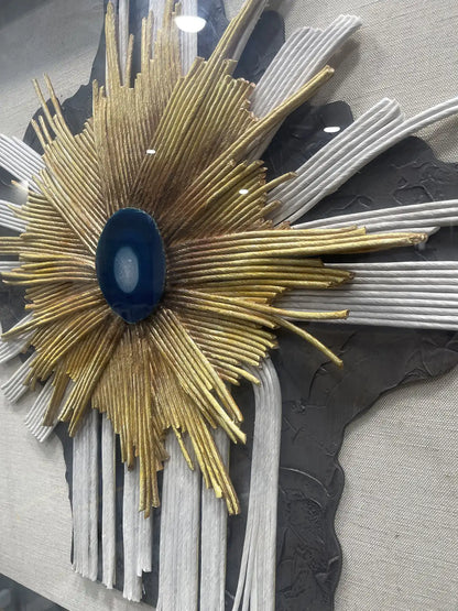 Feathered Paper Art Contemporary Wall Decor Square Design | Art Smiley Decor UAE