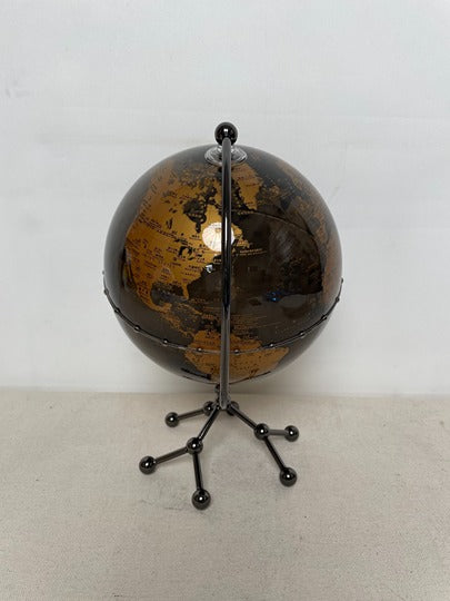Golden Black Globe Acrylic Sculpture artistic sculpture by Artsmiley