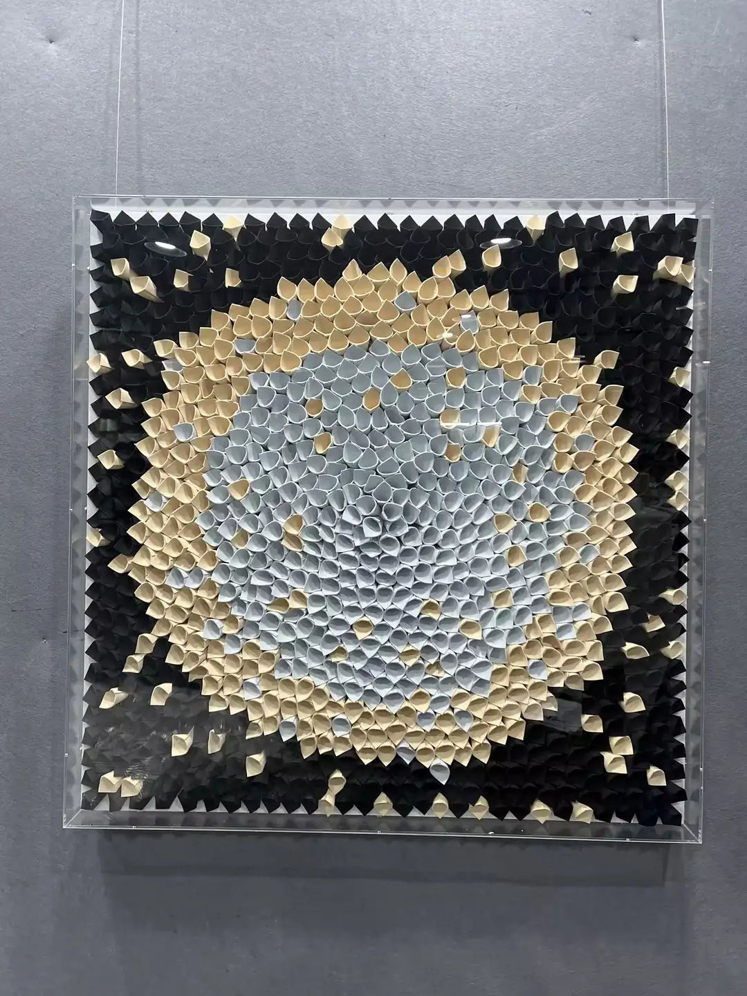 Relief Paper Art Contemporary Wall Decor Square Design | Art Smiley Decor UAE