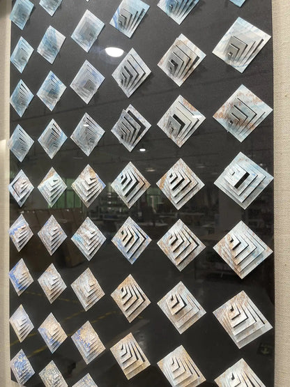 Pebble Acrylic Abstract Wall Art Vertical Design | Art Smiley Decor UAE