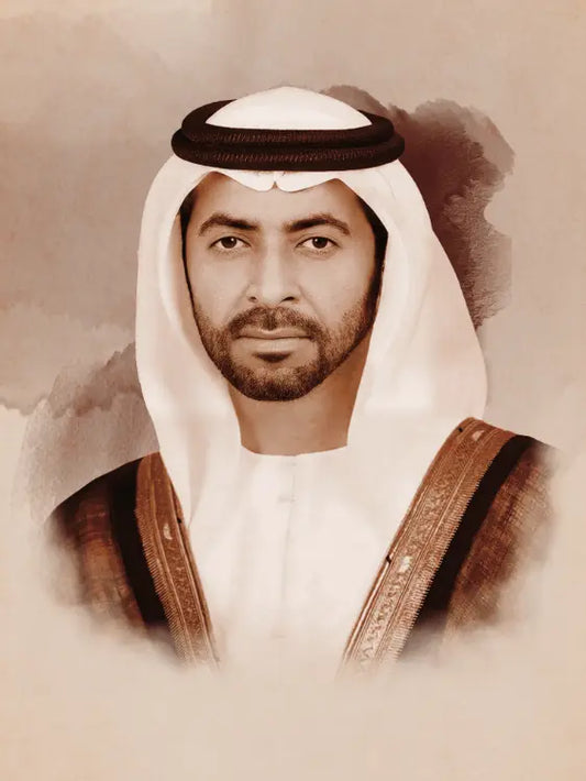 Sheikh Hamdan Bin Zayed Grunge Portrait