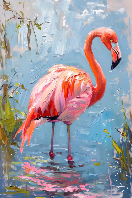 Elegant Flamingo Standing