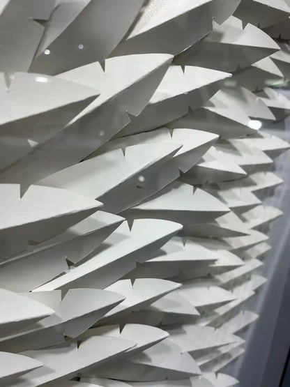 Layered Paper Art Contemporary Wall Decor Vertical Design | Art Smiley Decor UAE