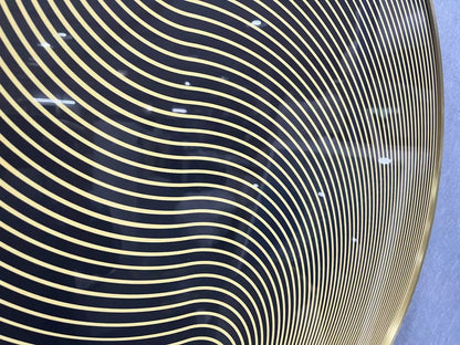 Lustrous Crystal Porcelain Luxury Wall Art Round Design | Art Smiley Decor UAE