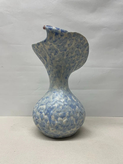 Blue Neck Ceramic Vase