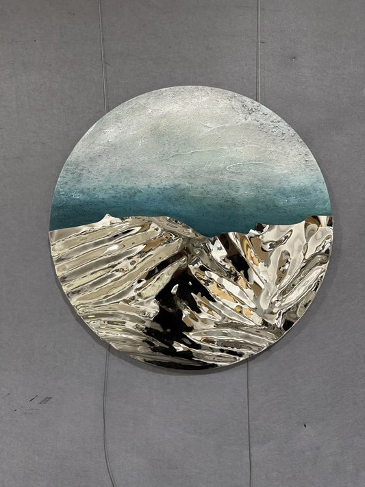 Sleek Modern Decorative Wall Art Round Design | Art Smiley Decor UAE