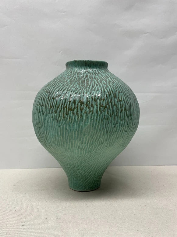 Green Gradient Ceramic Vase