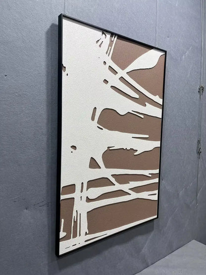 Harvest Wood Carving Hand Painted Wall Art Vertical Design | Art Smiley Decor UAE