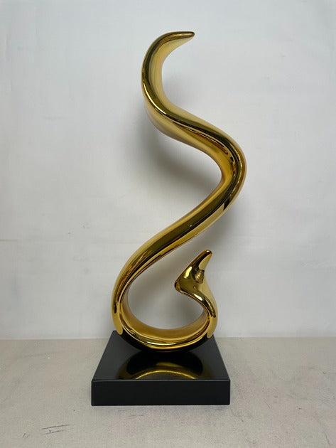 Spiral Ribbon Resin Sculpture artistic sculpture by Artsmiley
