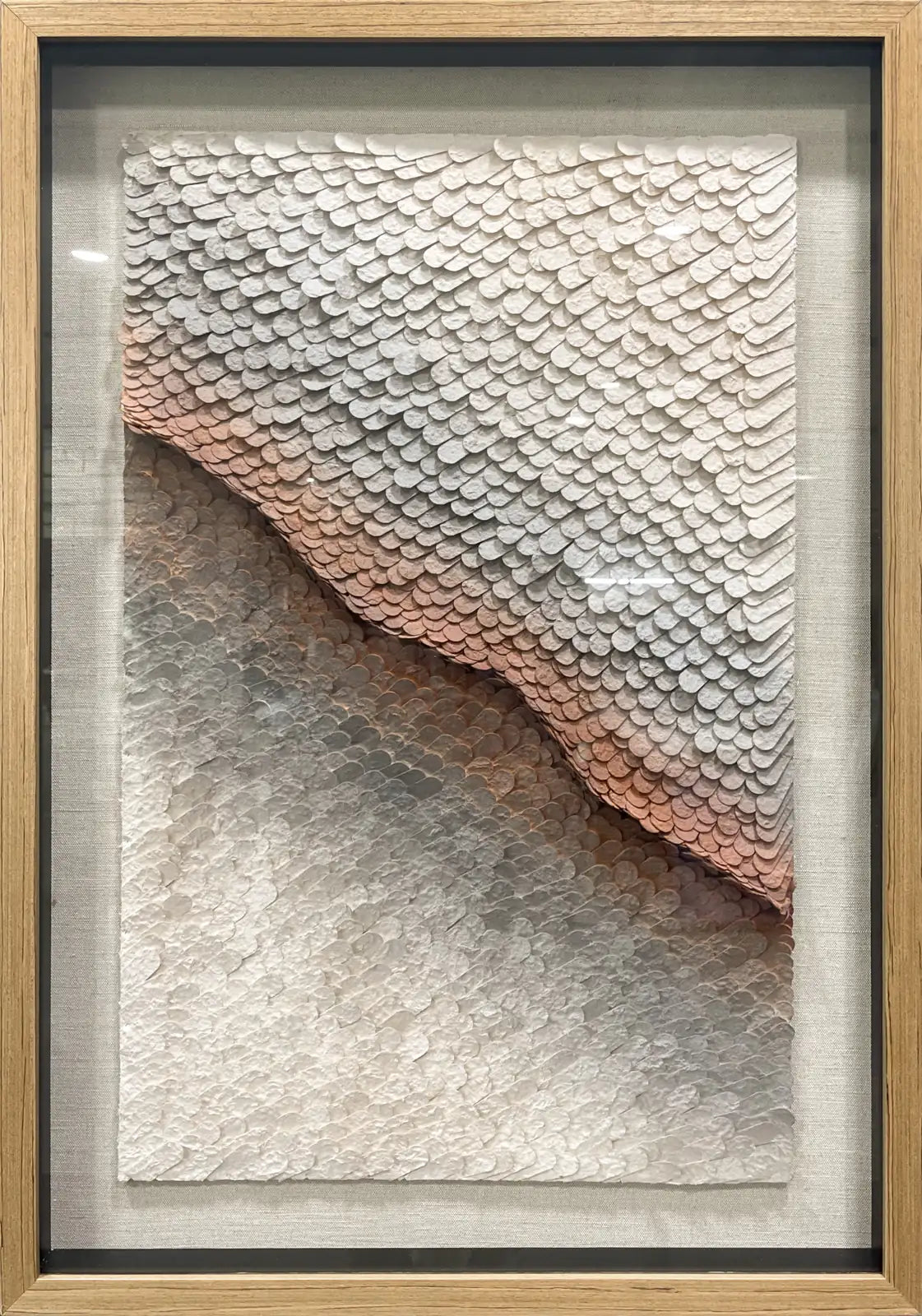 Flowing Paper Art Contemporary Wall Decor Vertical Design | Art Smiley Decor UAE