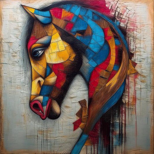 Stylized Camel On Yellow Wall Art