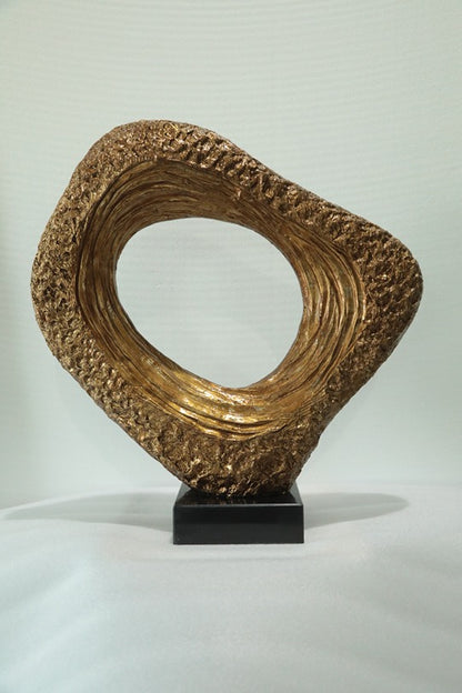 Textured Ring Resin Sculpture