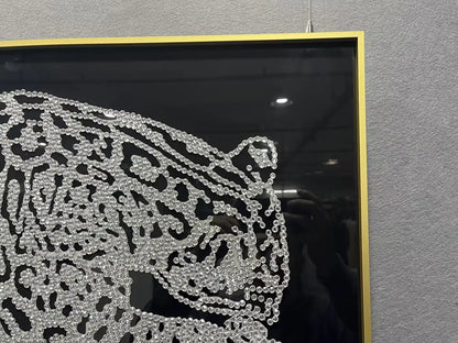 Crystal Leopard Wall Decor Landscape Design | Art Smiley Decor UAE