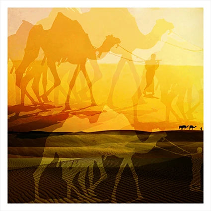 Nomad Grace Camel wall art