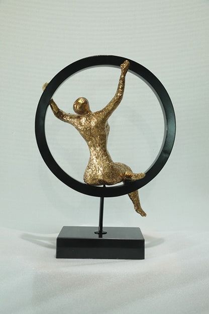 Crescent Dancer Resin Sculpture artistic sculpture by Artsmiley