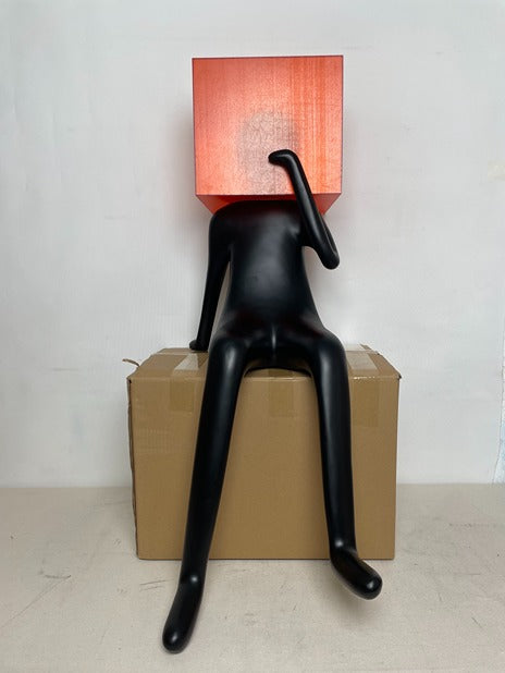 Seated Woman Composite Sculpture artistic sculpture by Artsmiley