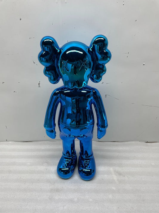 Blue Bear Fiberglass Sculpture
