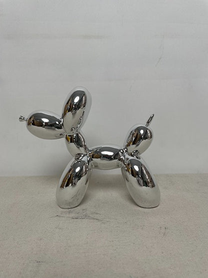 Balloon Dog Silver Resin Sculpture artistic sculpture by Artsmiley
