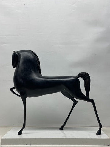 Horse Metal Sculpture artistic sculpture by Artsmiley