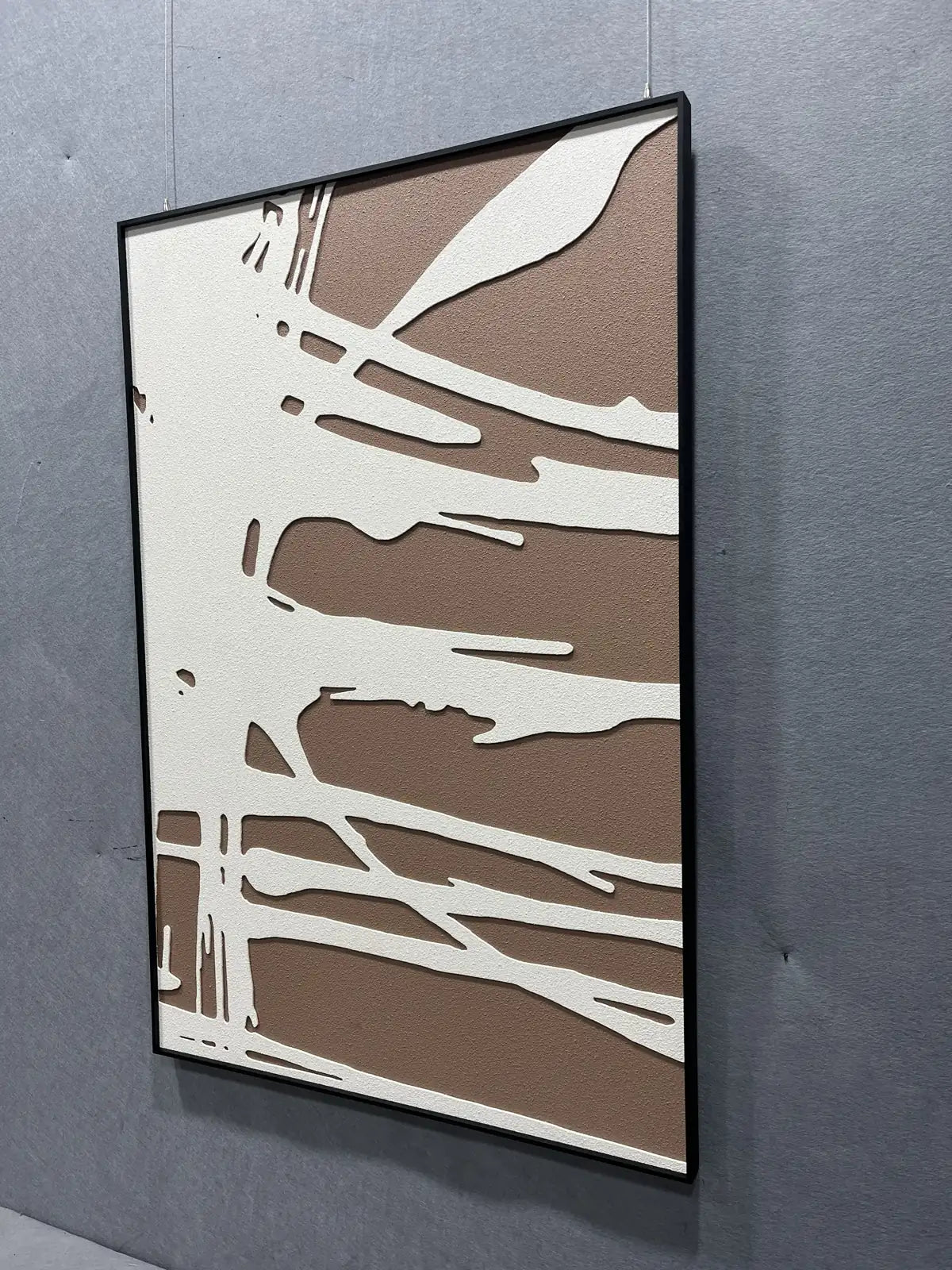 Harvest Wood Carving Hand Painted Wall Art Vertical Design | Art Smiley Decor UAE
