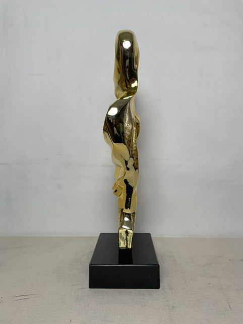 Swan Gold Resin Sculpture artistic sculpture by Artsmiley
