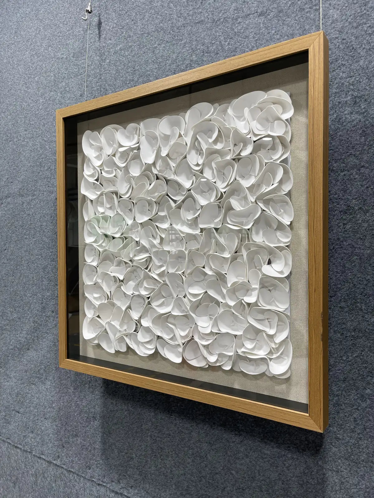Patina Leather Texture Abstract Wall Decor Square Design | Art Smiley Decor UAE