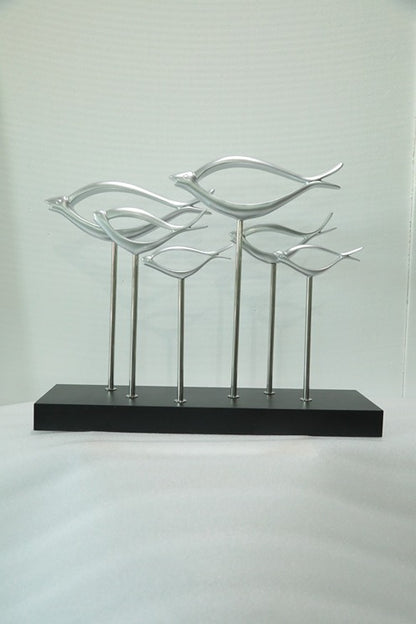 Floating Discs Resin Sculpture artistic sculpture by Artsmiley