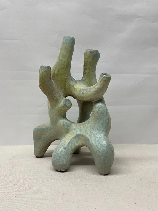 Abstract Coral Ceramic Sculpture