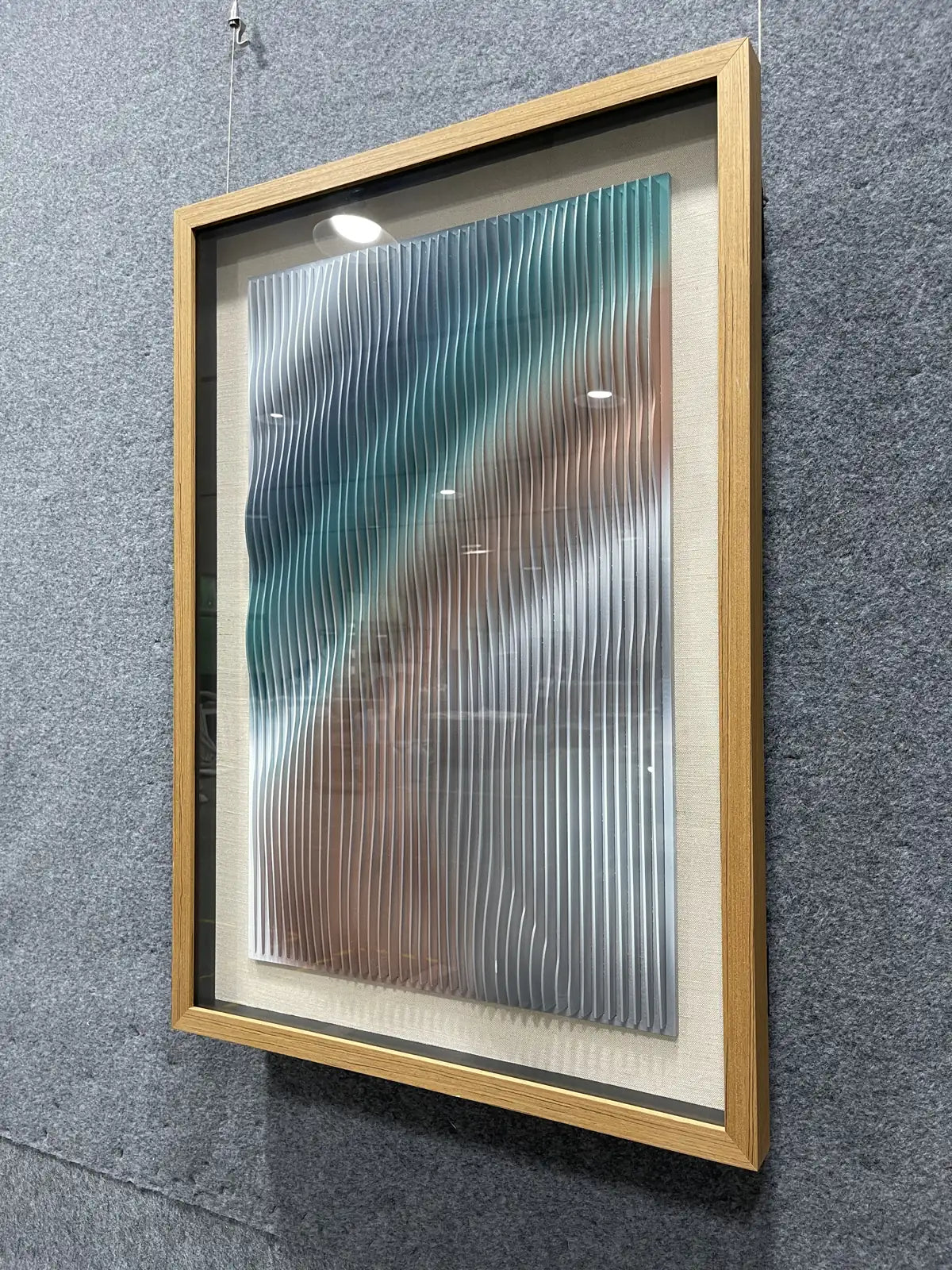 Smoke Acrylic Abstract Wall Art Vertical Design | Art Smiley Decor UAE