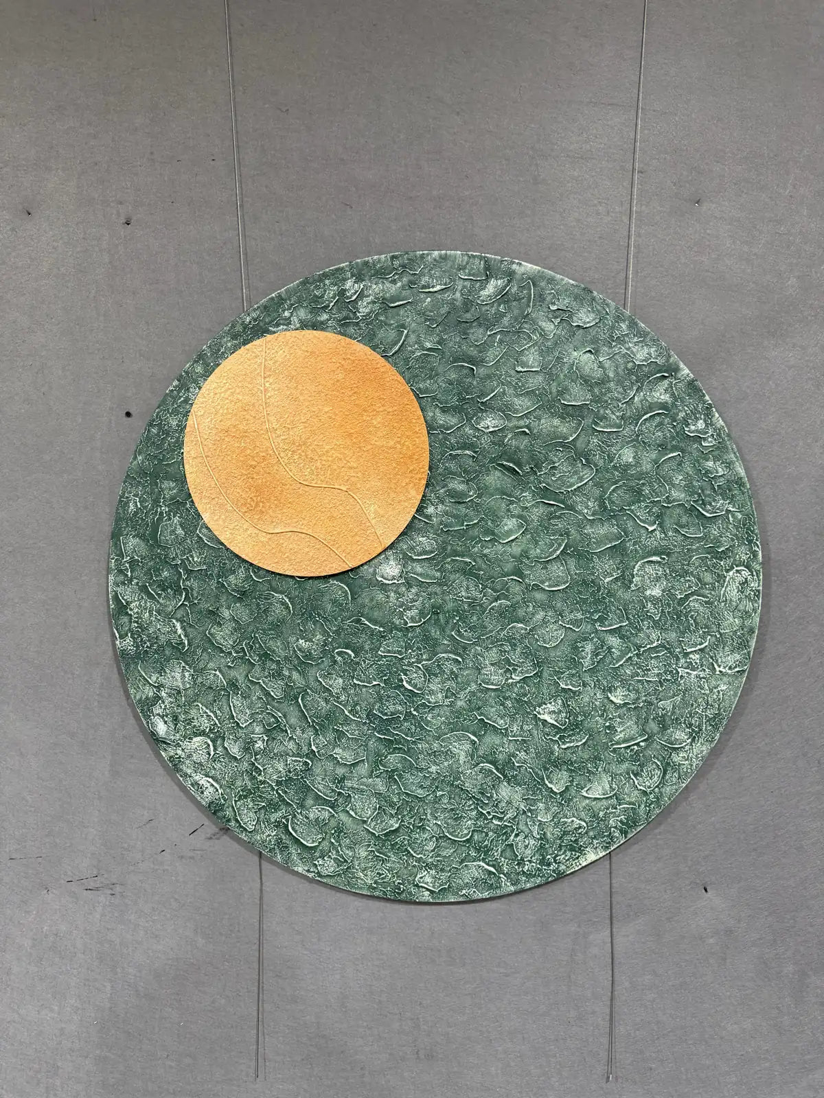 Clean Modern Decorative Wall Art Round Design | Art Smiley Decor UAE