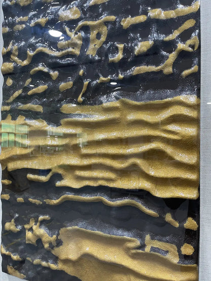 Raw Acrylic Abstract Wall Art Vertical Design | Art Smiley Decor UAE