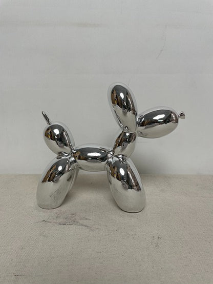 Balloon Dog Silver Resin Sculpture artistic sculpture by Artsmiley