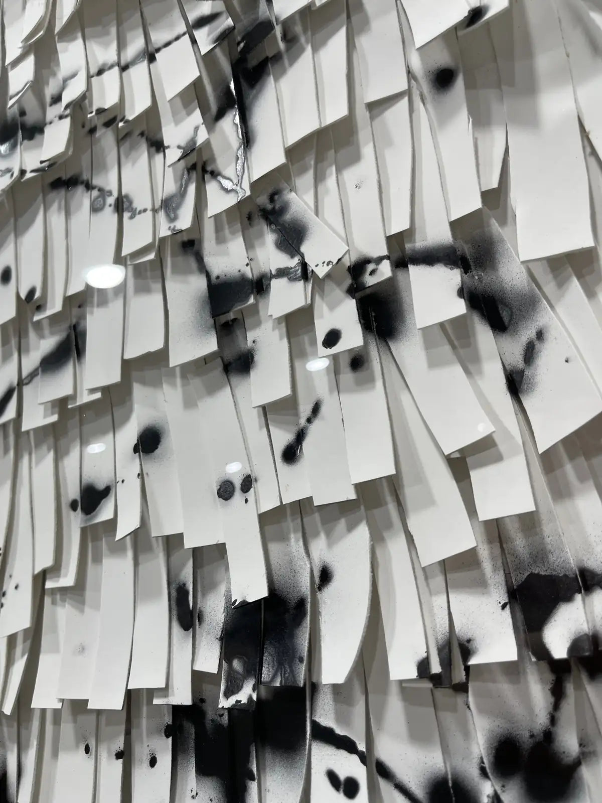 Tanned Leather Texture Abstract Wall Decor Vertical Design | Art Smiley Decor UAE