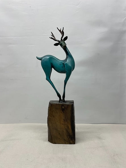 Deer Bronze Sculpture artistic sculpture by Artsmiley