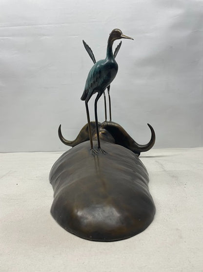 Birds Branch Bronze Sculpture artistic sculpture by Artsmiley