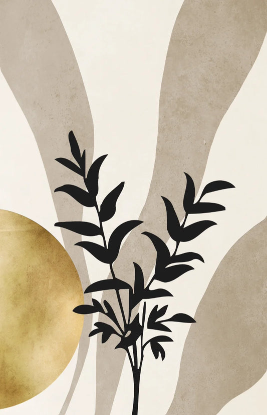 Gold Leaf Tree Illustration