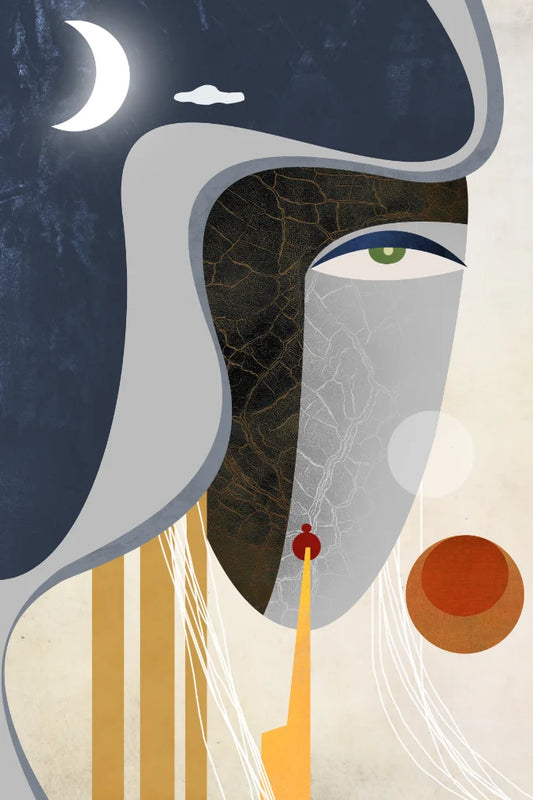 Modern Hand Painted Geometry