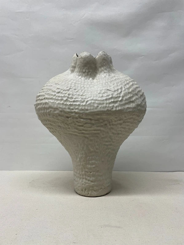 White Coral Ceramic Vase
