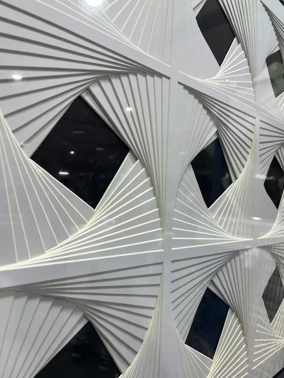 Dimensional Paper Art Contemporary Wall Decor Square Design | Art Smiley Decor UAE