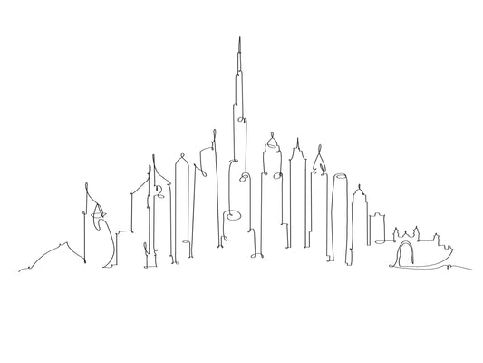 أفق دبي - فن الخط