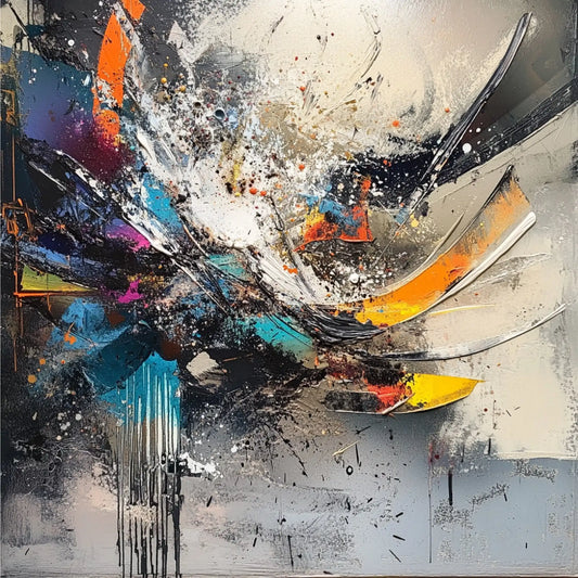 انفجار اللون التجريدي