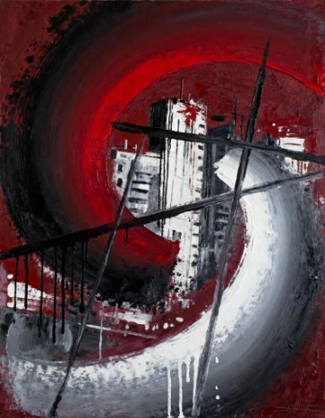 Abstract Art Modern Painting In An Expressive Style