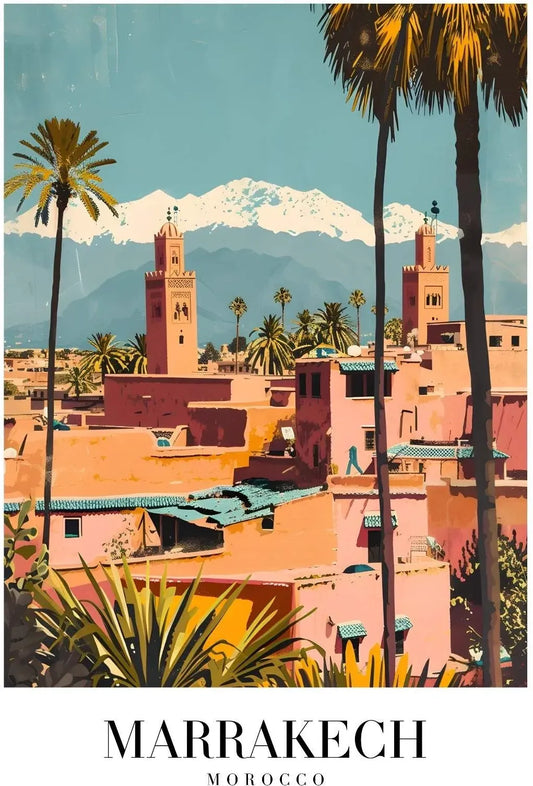 صورة أنيقة لمدينة مراكش المغربية