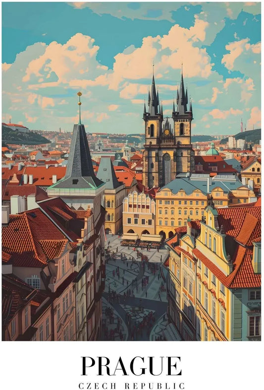 Elegant Portrait of Prague Czech Republic