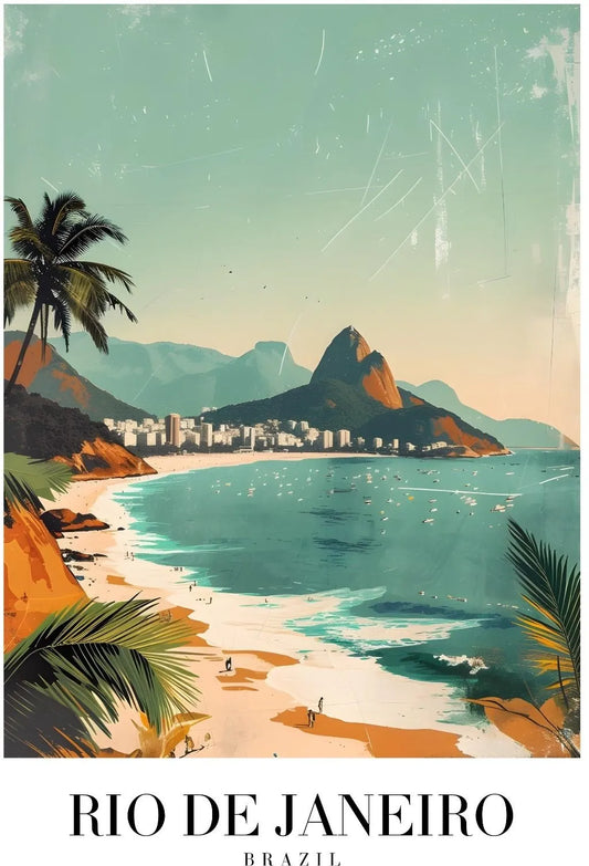 Elegant Portrait of Rio De Janeiro Brazil