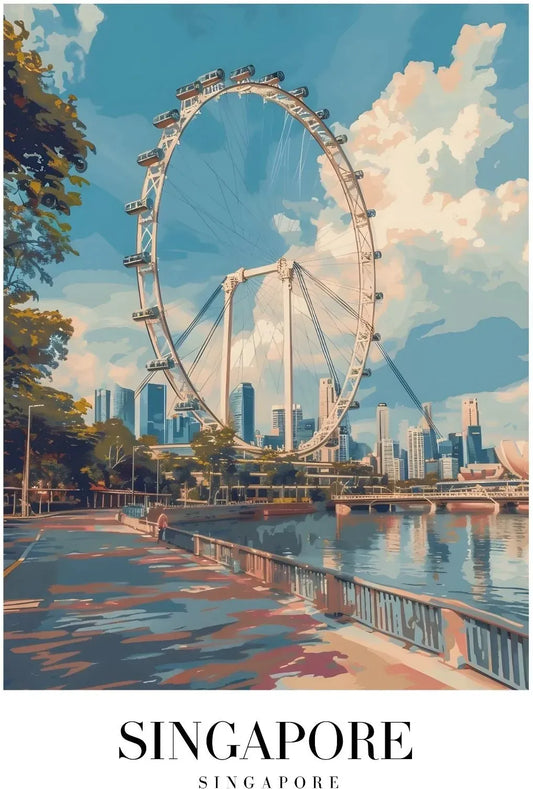 Elegant Portrait of Singapore Singapore