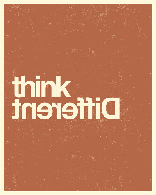 Think Different - Typography Wall Art
