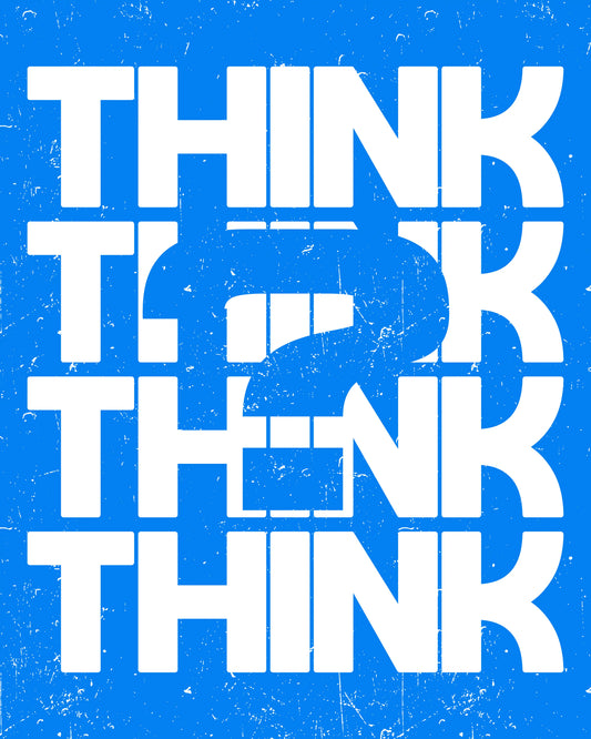 Think - Typography Wall Art